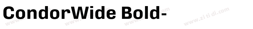 CondorWide Bold字体转换